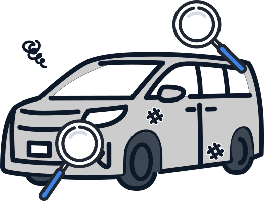 動かすことが出来ない車の査定ができる