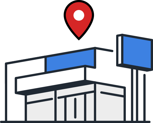 店舗に連絡、訪問する